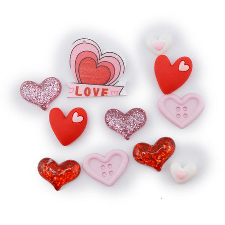 Cupid Heart Burst Craft Embellishments