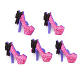 Head Over Heels Pink Purple Shoe Buttons