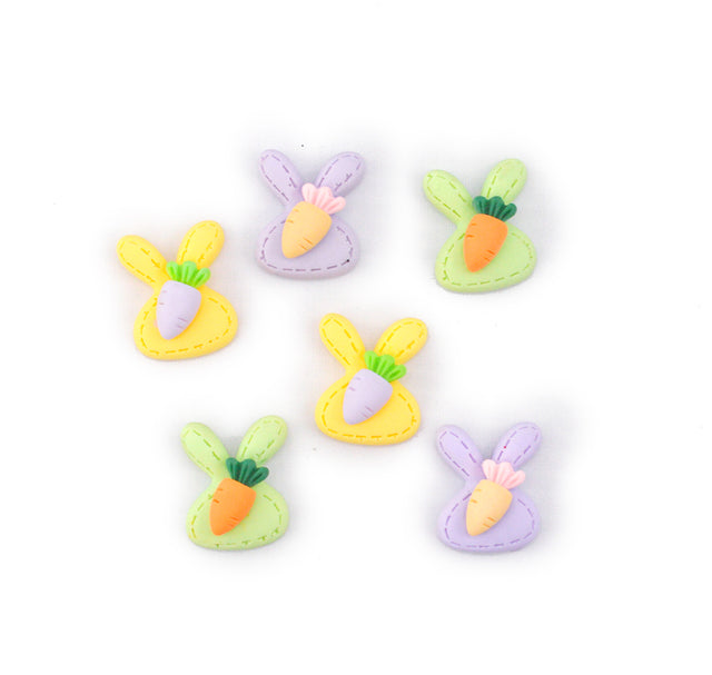 Hoppy Bunnies Bunny Shaped Easter Themed Embellishments