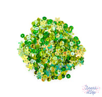Sequins and Stardust Bead Shakers in Lush Green