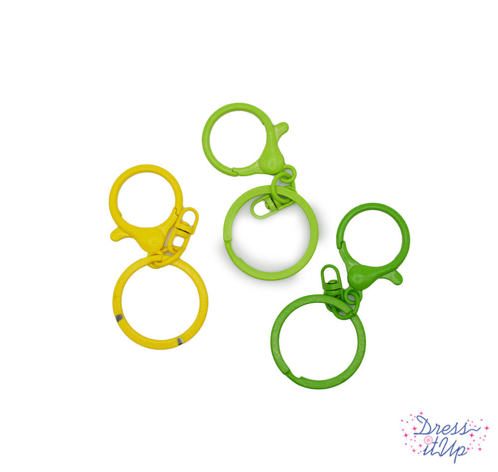 Keychain Set in Vibrant Greens