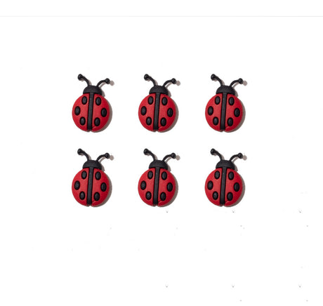 Lucky Ladybug Loop Back Button Pack