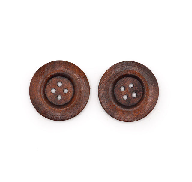 Extra Large Wood Button 40mm 4 Hole