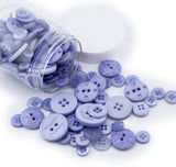 Mini Color Jars in Lavender 70 Piece Button Assortment