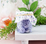 Mini Color Jars in Lavender 70 Piece Button Assortment