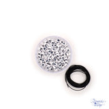 black and white plastic letter beads with elastic cord kit