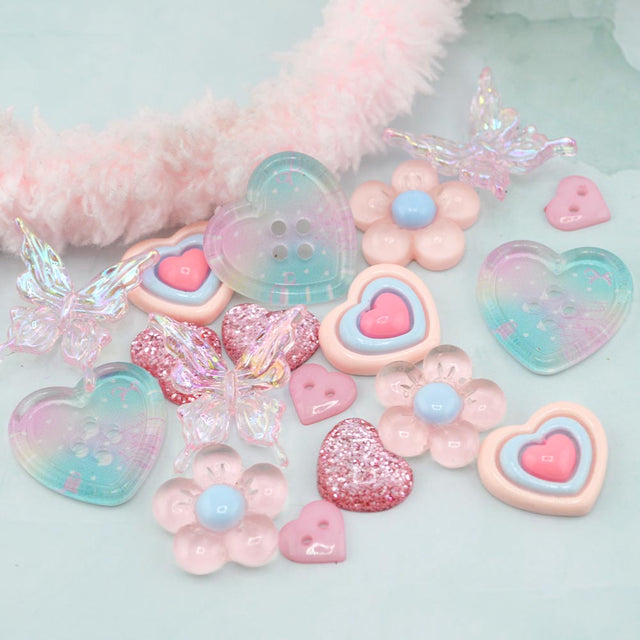 Pastel Love Garden Craft Embellishment Mix