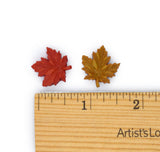 Autumn Matte Maple Leaves Craft Embellishment Pack
