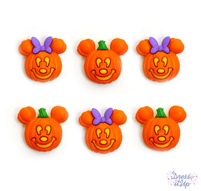 Disney's Mickey and Minnie Mouse become jack-o-lanterns for Halloween crafting