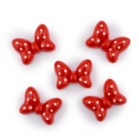 Minnie Polka Dot Red Bow Craft Embellishments