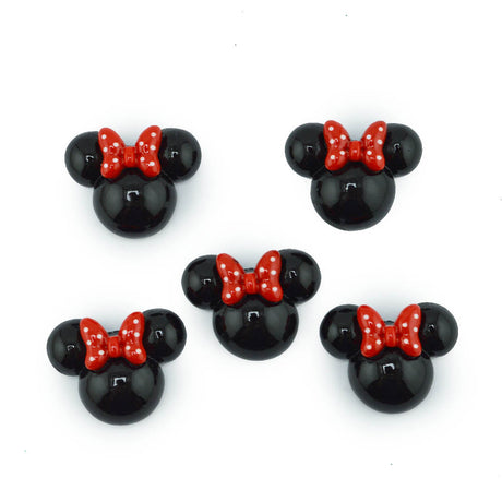 Minnie Head with Bow Craft Embellishments