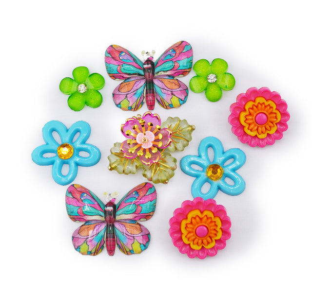 Bright Flower Garden Craft Embellishments