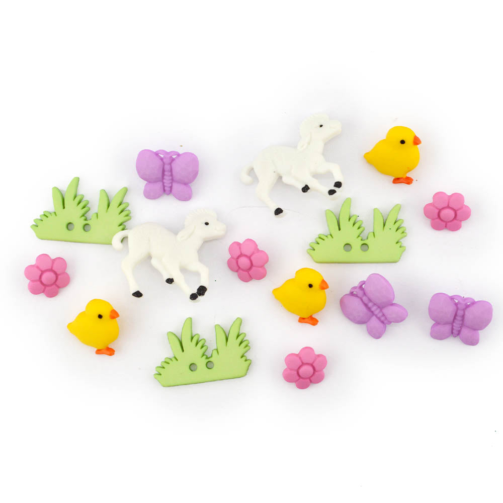 My Little Chickadee Bird Animal Spring Themed Buttons