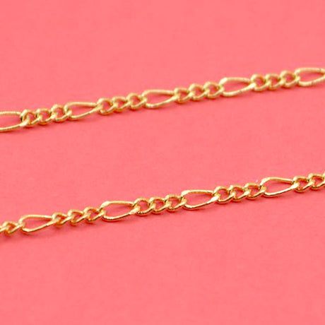 18K Gold Figaro 12-Inch Necklace Chain