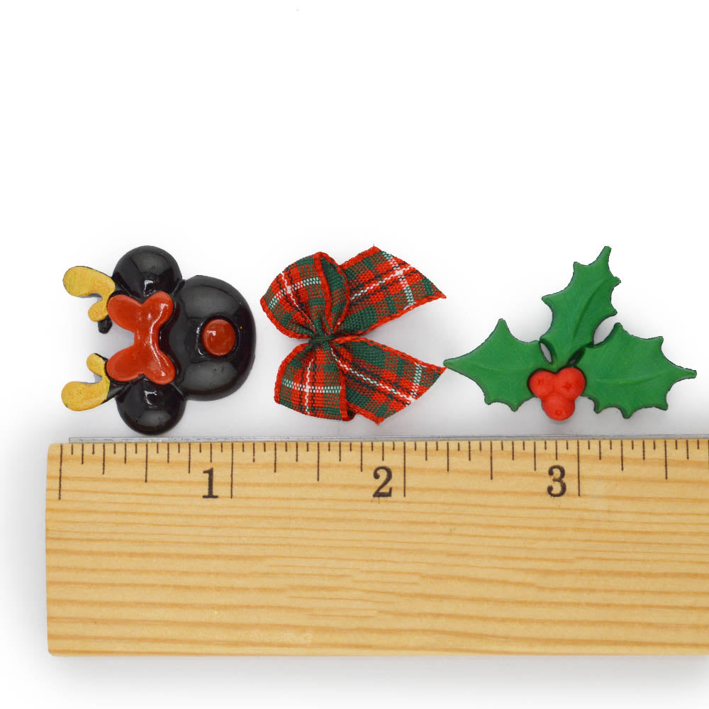 Merry Mouse Minnie Christmas Embellishment Mix
