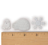 North Pole Fun Bear Igloo Snow Winter Themed Embellishments