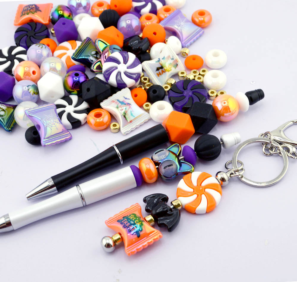 Spooky Sweet Beadable Pen & Keychain Kit