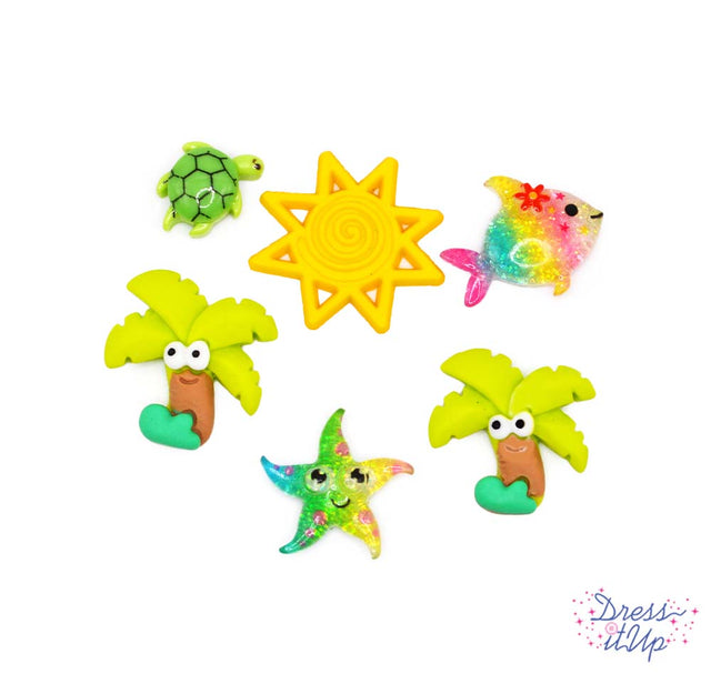 Palm Trees and Sea Breeze Sea Animal Beach Themed Embellishments