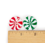 Peppermint Swirl Sew-Thru Buttons