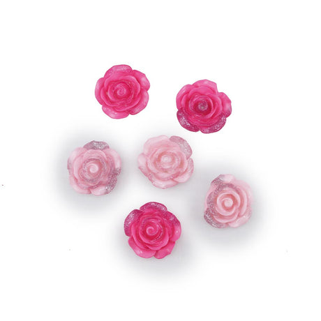 Glittered Rose Bouquet Floral Craft Embellishments