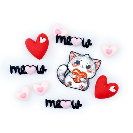 Love Letter Kitty Craft Embellishments