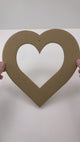 Fluffy Heart Valentine Door Wreath Kit- Red