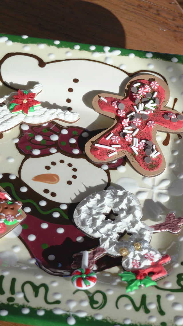 Christmas Faux Icing Decoden Ornament Decorating Kit, 6 Ornaments