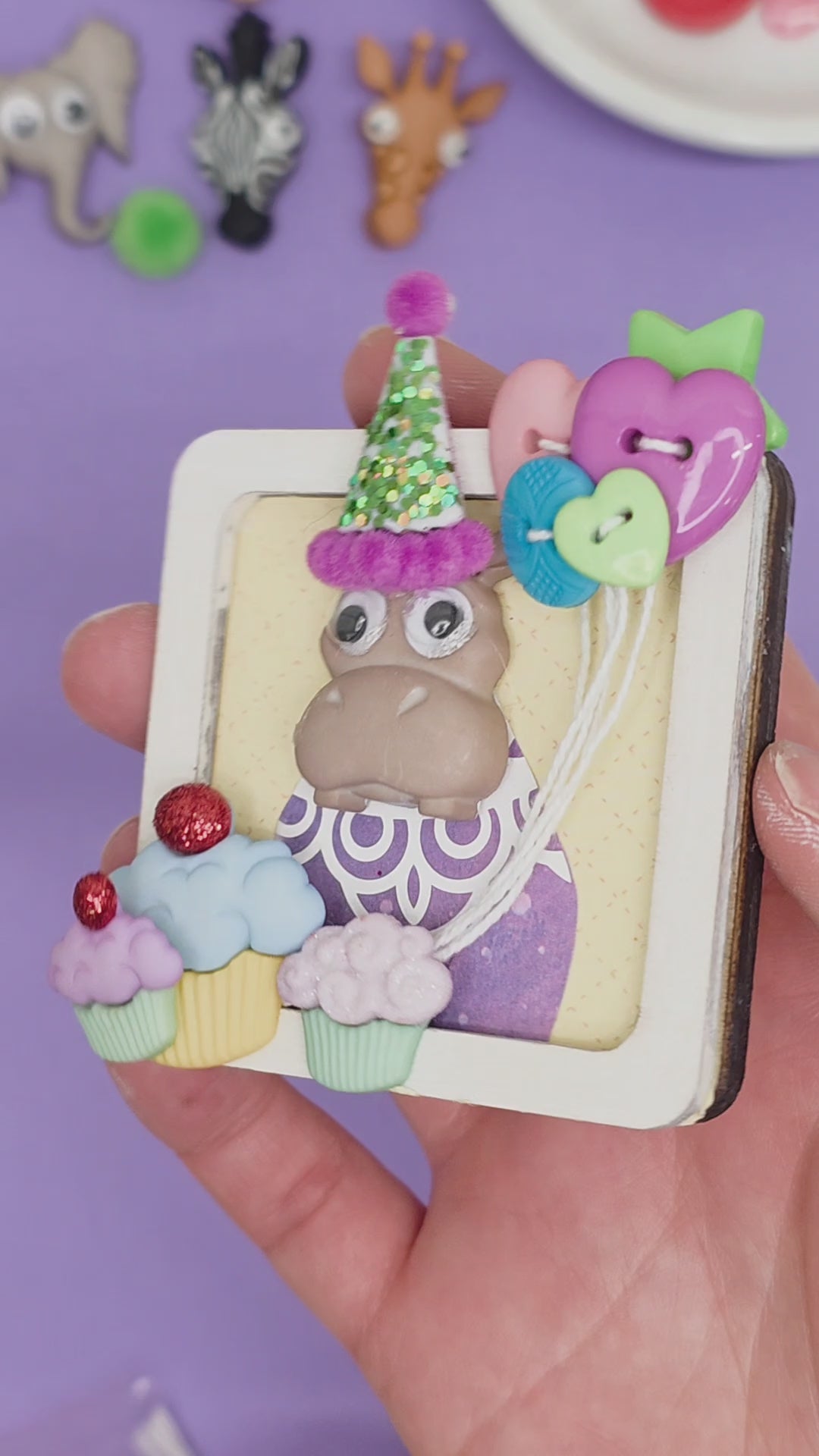 Life's A Zoo Googly Eye Animal Buttons