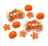 Halloween Pumpkin Carriage Ride Craft Embellishment Mix