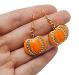 Zinc Alloy Pumpkin Dangle Earrings