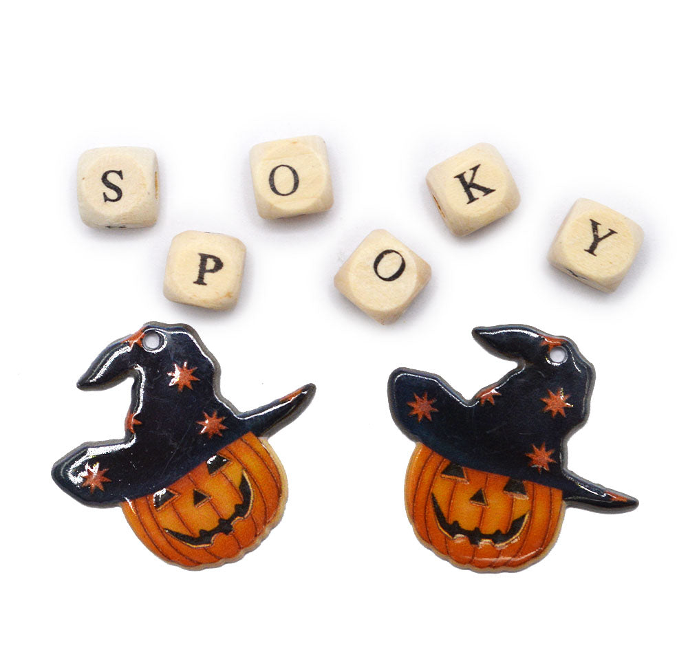 Spooky Jack-O'-Lantern Craft Embellishments