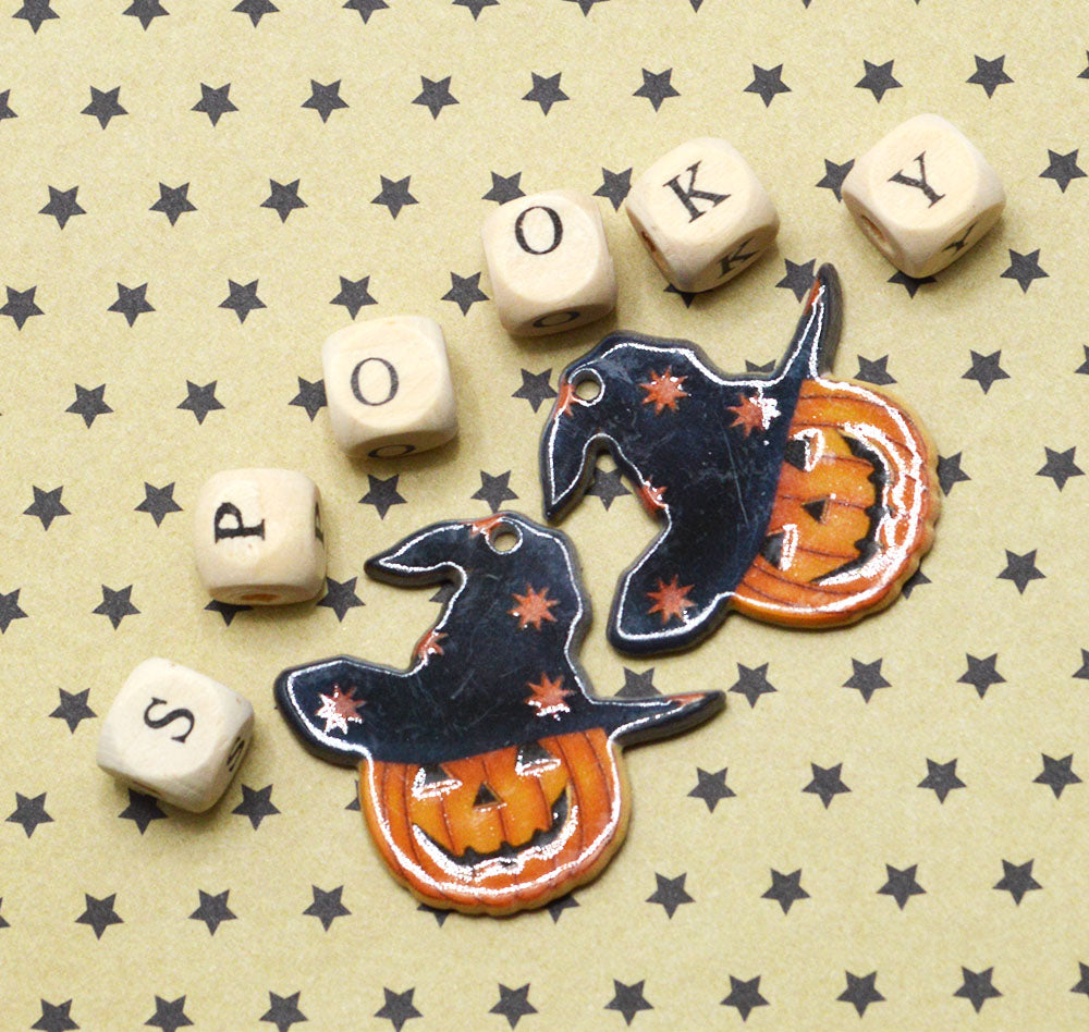 Spooky Jack-O'-Lantern Craft Embellishments