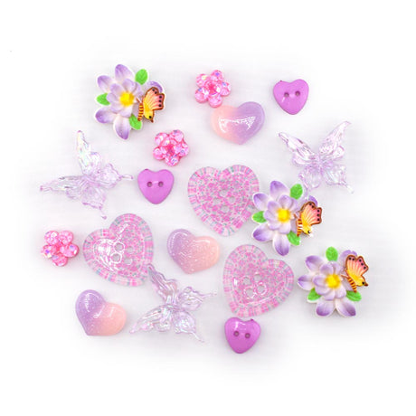 Berry Kissed Love Craft Embellishments