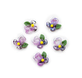 Violet Bloom Resin Flowers