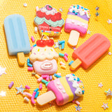 Ice Cream N' Sprinkles Summer Themed Buttons and Embellishments