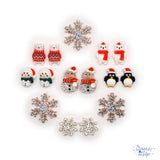 Winter pack includes adorable polar bears, snowmen, penguins, glittery snowmen and snowflakes