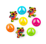 Psychedelic Bears Loop-Back Button Pack
