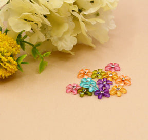 small rhinestone flower embellishments for crafting