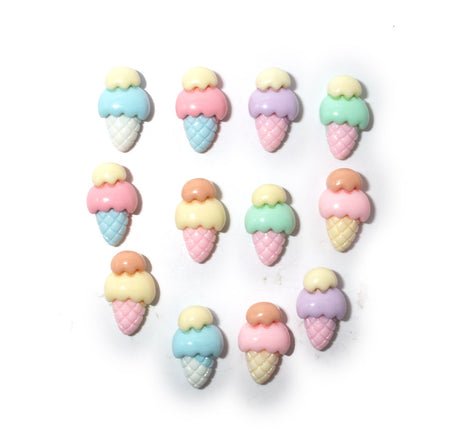 Scoops N' Smiles Ice Cream Cone Food Party Themed Embellishments