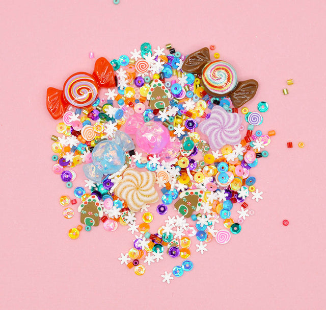 Sequin Shaker Gingerbread Candyland Embellishment Mix