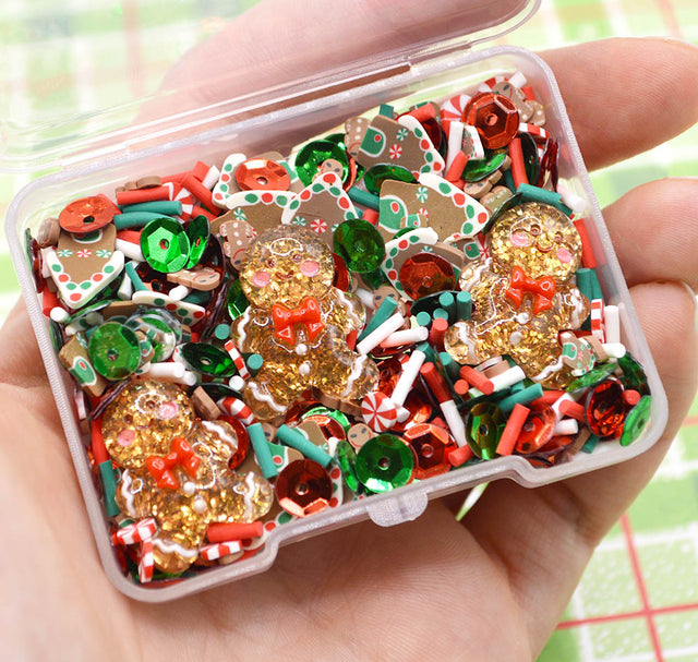 Sequin Shaker Gingerbread Sparkle Embellishment Mix