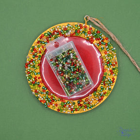 Mix of seed beads in fruitcake inspired colors