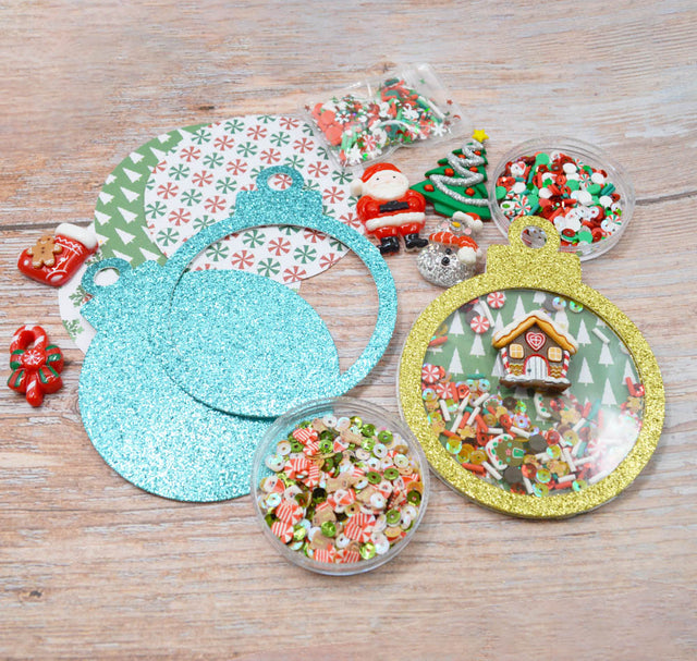 Holiday Sparkle Shaker Ornament Kit, 6 Ornaments