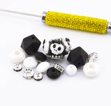 Goth Punk Skulls Bead Mix For Beadable Pens