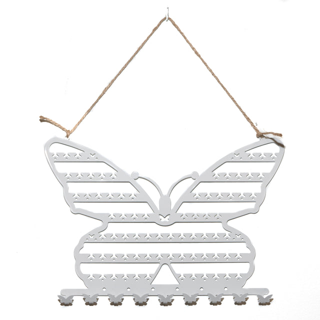 Silver Butterfly Metal Hang Earring Display Rack