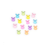 faux gummi bunny head embellishments resin for crafting