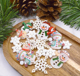 Sparkling Snowy Friends Embellishment Pack 18 Pieces