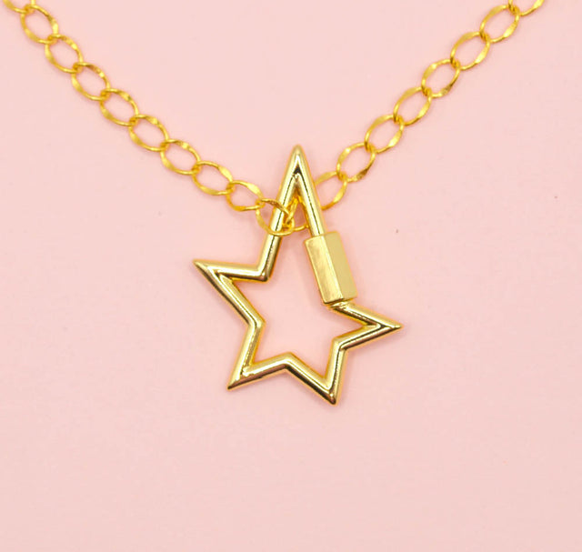 18K Gold Star Power Twist n Lock Clasp