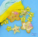 Shooting Star Yellow Sky Themed Embellishments