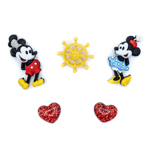 Steamboat willie and minnie themed crafting embellishments for DIY projects